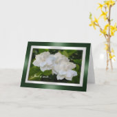 Enkel bloeien Gardenia van de notakaart Fotografie Kaart (Gele Bloem)