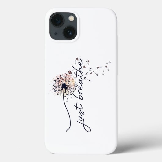 Enkel Breathe Dandelion Enmoegement Yoga Case-Mate iPhone Case (Achterkant)