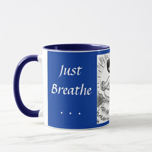 Enkel Breathe... Humanist koffie mok (Links)