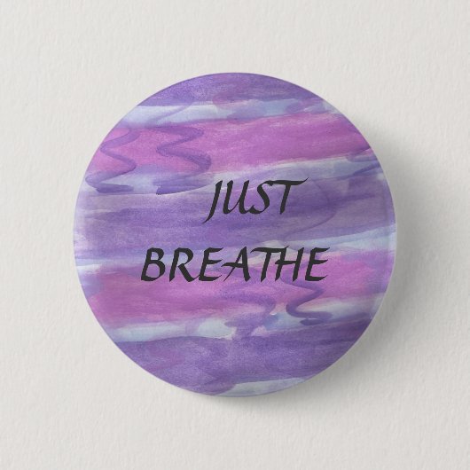 Enkel Breathe Mantra Button (Voorkant)