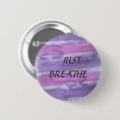 Enkel Breathe Mantra Button (Voorkant /achterkant)