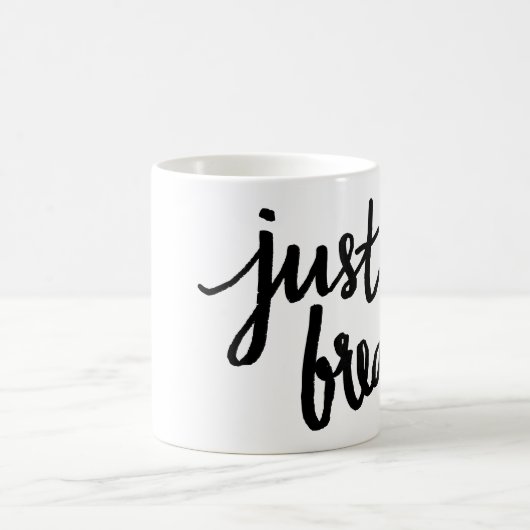 Enkel Breathe Typografie Mok (Center)