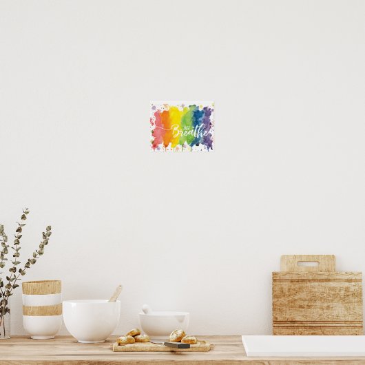 Enkel Breedte - Regenboog Poster (Keuken)