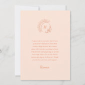 Enkel de aankondiging van het Afstudeerder Peachy (Achterkant)