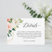 Enkel de details van de bruine bruine bruine bruil informatiekaartje (Staand voorkant)