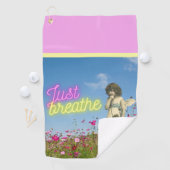 Enkel de  Engel verbreken veranderde Kunst Golfhanddoek (Insitu)