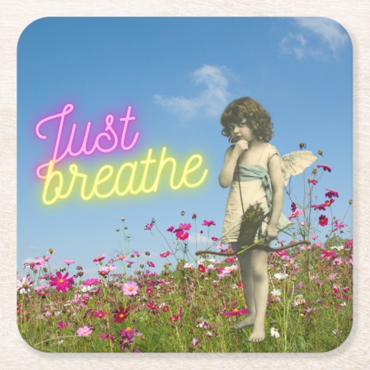 Enkel de  Engel verbreken veranderde Kunst Kartonnen Onderzetters (Voorkant)