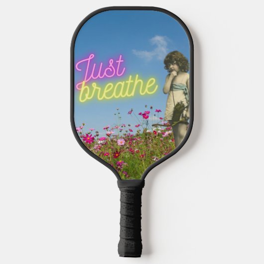 Enkel de  Engel verbreken veranderde Kunst Pickleball Paddle (Achterkant)