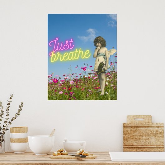 Enkel de  Engel verbreken veranderde Kunst Poster (Keuken)