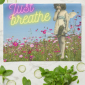 Enkel de Engel verbreken veranderde Kunst Theedoek (Gevouwen)