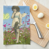 Enkel de Engel verbreken veranderde Kunst Theedoek (Quarter Fold)