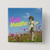 Enkel de Engel verbreken veranderde Kunst Vierkante Button 5,1 Cm (Voorkant)