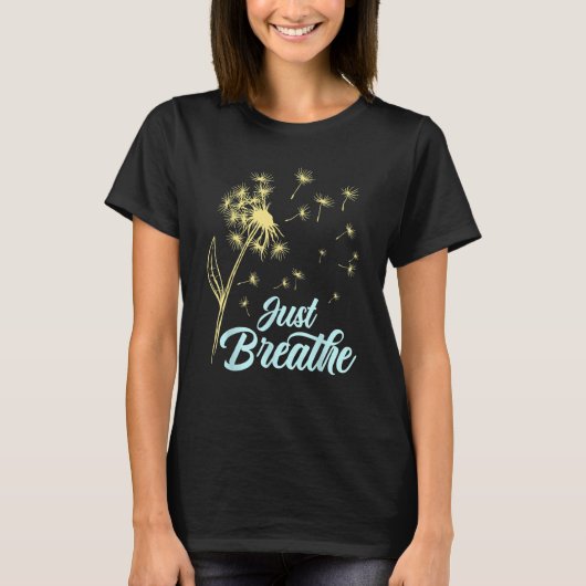 Enkel de Natuur van de botanische  van Dandelion W T-shirt (Voorkant)