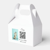Enkel dier name details QR code add text foto Bedankdoosjes (Voorkant Zijde)