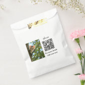 Enkel dier name details QR code add text foto Bedankzakje (Gezegeld)