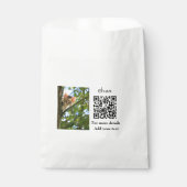 Enkel dier name details QR code add text foto Bedankzakje (Voorkant)