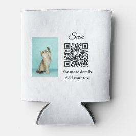 Enkel dier name details QR code add text foto Blikjeskoeler