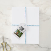 Enkel dier name details QR code add text foto Cadeaulabel (Met Touw)