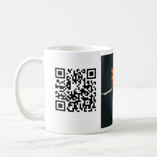 Enkel dier name details QR code add text foto Koffiemok