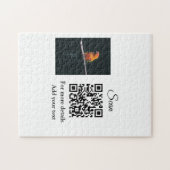 Enkel dier name details QR code add text foto Legpuzzel (Horizontaal)