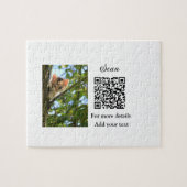 Enkel dier name details QR code add text foto Legpuzzel (Horizontaal)