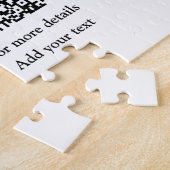 Enkel dier name details QR code add text foto Legpuzzel (Zijkant)