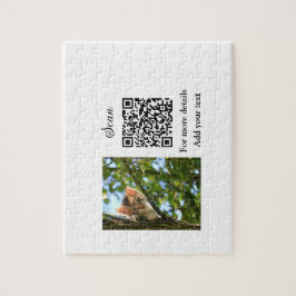 Enkel dier name details QR code add text foto Legpuzzel