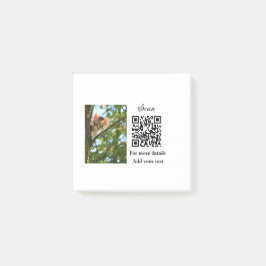 Enkel dier name details QR code add text foto Post-it® Notes