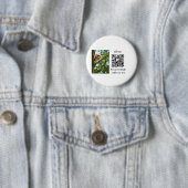 Enkel dier name details QR code add text foto Ronde Button 5,7 Cm (In situ)