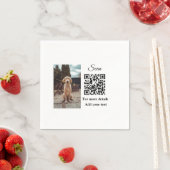 Enkel dier name details QR code add text foto Servet (Insitu)