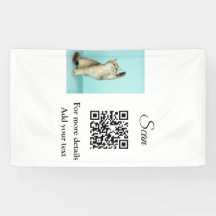 Enkel dier name details QR code add text foto