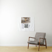 Enkel dier name details QR code add text foto Wandkleed (In Situ (horizontaal))