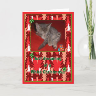 Enkel Dromend Feestdagen Kaart