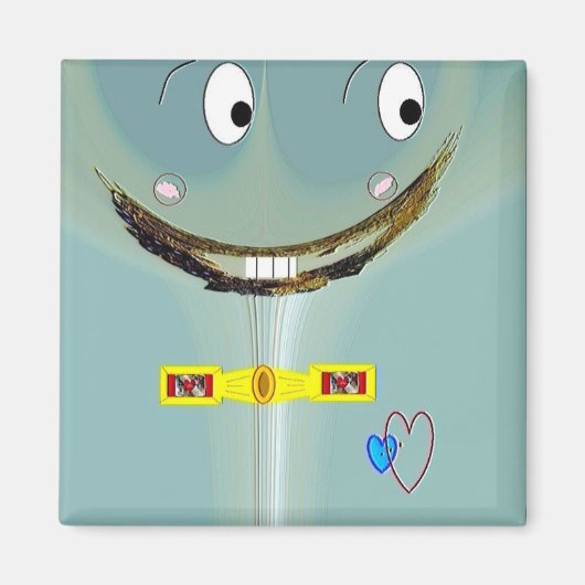 "Enkel één blik en je bent gekookt" 2 inch Magnet (Voorkant)