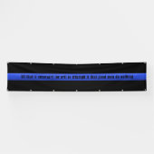 Enkel een grote dun blauwe lijn die nodig is spandoek (Horizontaal)