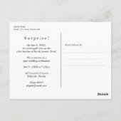 Enkel een moderne klassieke legante bruiloft briefkaart (Achterkant)