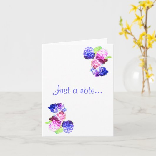 "Enkel een nota" wenskaart Kaart (Gele Bloem)