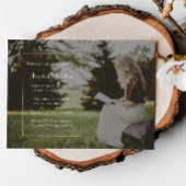 Enkel Elegant Graduation Party Foto Kaart