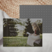 Enkel Elegant Graduation Party Foto Kaart