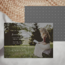 Enkel Elegant Graduation Party Foto