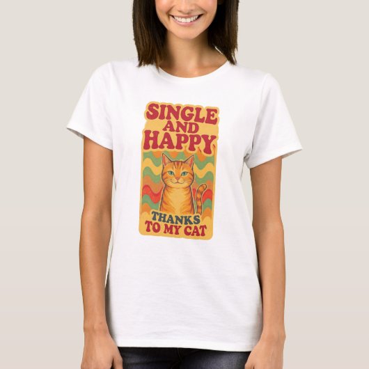 ENKEL EN GELUKKIG... T-SHIRT (Voorkant)
