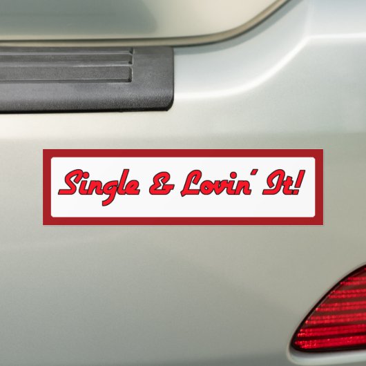 Enkel en liefdevol. bumpersticker (Op auto)
