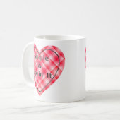 Enkel en liefhebbend koffiemok (Voorkant links)