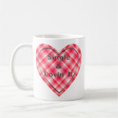 Enkel en liefhebbend koffiemok (Links)