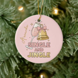 Enkel en vrolijk grappig kerstornament cadeau keramisch ornament