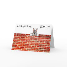 ENKEL GEDACHT ZOU IK HALLO!! ZEGGEN! WENSKAART