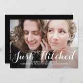 Enkel gehitte mededeling over het kleurhuwelijk in bedankkaart (Voorkant / Achterkant)