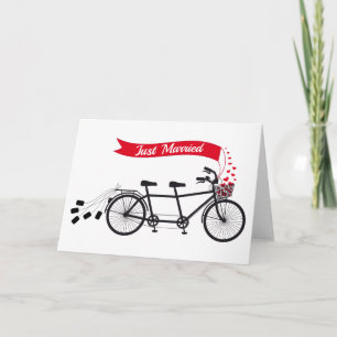 Enkel gehuwd, huwelijksfiets achter elkaar aankondiging