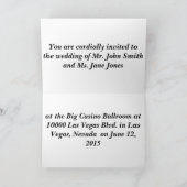 Enkel Gehuwd in de Uitnodigingen van het Huwelijk (Binnen)