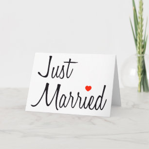 Enkel Gehuwd (Manuscript met Rood Hart) Aankondiging